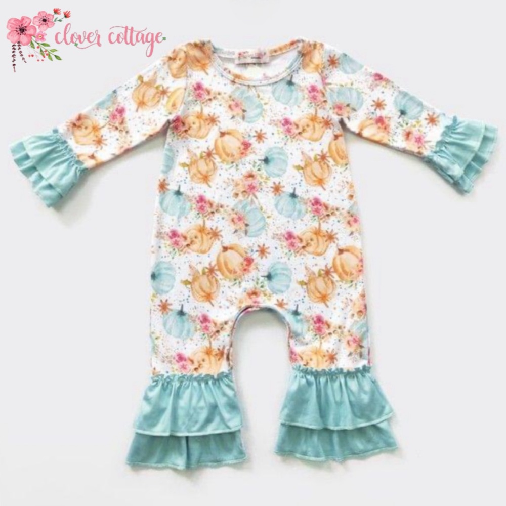 Clover Cottage Fairy Tale Pumpkin Romper